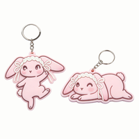 Porte-clés 3D personnalisé |   PVC simple face enduit d'époxy, résistant à la décoloration, OEM pour événements de merchandising d'anime, taille et couleur personnalisées, imperméable