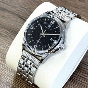 Best-selling fashionable business men's watch with calendar function, water-resistant steel strap, luminous quartz movement - Product Image 3