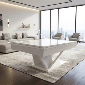 Table de <span class=keywords><strong>billard</strong></span> de haute qualité 7ft 8ft avec plateau de salle à manger, ardoise naturelle, bois massif et banc – Idéale pour les loisirs sportifs - Product Image 6