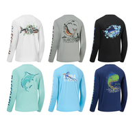 Logo personnalisé Maillot De Pêche Respirant SPF 50 Protection UV Manches Longues Concevez Votre Propre Performance Vêtements De Pêche Camisa De Pesca