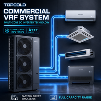 Sistem Smart VRF Multi Split Multi Zone 9000 12000 18000 24000 36000 48000 54000 BTU Unit AC Dual Inverter untuk Lobi Hotel