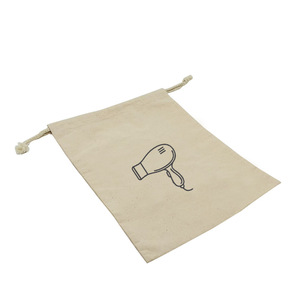 Sac de rangement en toile de coton avec cordon de serrage pour sèche-cheveux, usage hôtelier - Product Image 3