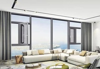Fenêtres à battants en aluminium sur mesure, double vitrage, à haute efficacité énergétique, pour villas, appartements et projets hôteliers