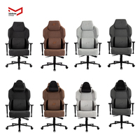 VANBOW Chaise de bureau ergonomique noire personnalisée pour adulte, siège d'ordinateur extensible en tissu pour joueur