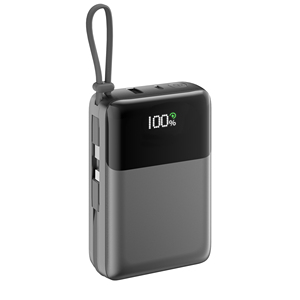 เครื่องชาร์จพกพา, พาวเวอร์แบงค์ชาร์จเร็ว 22.5W, ความจุ 20000mAh ปลอดภัยสำหรับการเดินทาง, สาย USB-C ในตัว พร้อมหน้าจอ LED แสดงสถานะแบตเตอรี่ - Product Image 5