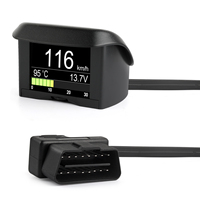 Outil de diagnostic OBD2, ordinateur de bord de voiture avec affichage numérique pour la vitesse, la consommation de carburant et la température