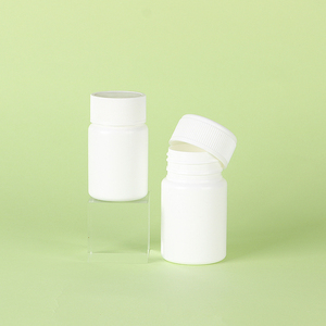 Customized White HDPE <b>Plastic</b> Medicine <b>bottle</b> Capsule <b>bottle</b> Container <b>Empty</b> Jars for Capsule Packaging with Screw Cap - Product Image 1