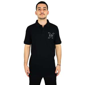 Polo Richmond X pour homme noir UMP25117PO style basketball - Product Image 1