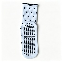 Chaussettes de yoga antidérapantes 2026 en promotion – Chaussettes de Pilates mi-mollet en coton épais de qualité supérieure avec grip