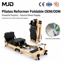 Machine de Pilates pliable en bois pour la maison, le studio et la salle de sport – Équipement de fitness pour le renforcement du tronc, la flexibilité et l'entraînement complet du corps