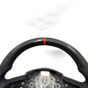 Volante Personalizzato in Fibra di Carbonio Adatto per <span class=keywords><strong>Audi</strong></span> A1 A3 A4 A5 A6 A7 RS R8 RS3 C7 Q5 Q7 S3 8V B8 B9 S4 Q3 Q8 TT - Product Image 5