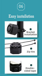 Sécurité de stationnement pour <span class=keywords><strong>vélo</strong></span> Alarme de <span class=keywords><strong>vélo</strong></span> sans fil antivol 110dB Sirène de <span class=keywords><strong>vélo</strong></span> Batterie de charge Télécommande Rainy IP65 - Product Image 5