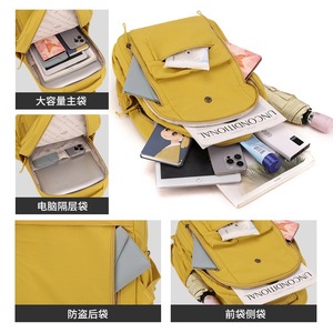 กระเป๋าเป้สะพายหลังฮาชิ แคชชวล 20-35L น้ำหนักเบา กระเป๋าเดินทางสำหรับทุกเพศทุกวัย สีพื้น - Product Image 3