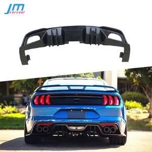 Alerón trasero de fibra de carbono para Ford Mustang, difusor de parachoques trasero con 4 salidas, para Ford Mustang 2015 2016 2017 2018 2019 - Product Image 1
