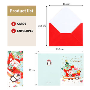 Nuevas tarjetas de felicitación de Navidad Display 17*23,8 cm Papel recubierto - Product Image 2