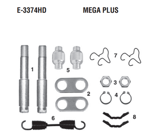 Kit de réparation de frein 3374HD Dayton/Batco 08107501 Dayton/Batco 081129 Haldex CQ67505 pour utilisation avec les plaquettes de frein suivantes E-2393A - Product Image 4
