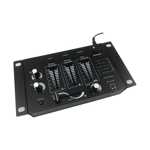 New design low price 3 channels dj mixer with AMP output for outdoor sound system