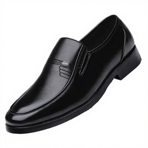 Chaussures habillées en cuir PU pour hommes de luxe, à enfiler, respirantes, pour le bureau, la carrière, les mariages, les fêtes, été, automne, hiver - Product Image 4