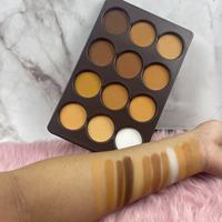 Palette de poudre pressée mate pour le visage, maquillage vegan, 12 couleurs, nouvelle arrivée, logo personnalisé, marque privée