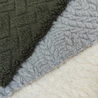 Tissu en polaire Sherpa gaufré ultra doux et texturé pour couvertures, plaids, literie, oreillers et coussins de maison - Vente en gros