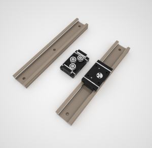 Erschwing liche Gesamtlänge 100-800mm Walze Doppelachsen-Aluminium führung JFJK15 Silent Mobile Slide - Product Image 2