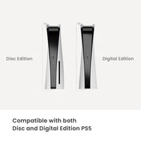 Support mural GMA01-PS02 pour console de jeu PlayStation 5 avec support pour manette et casque