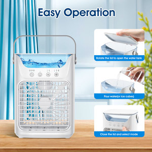 Nouveau ventilateur 3 en 1, climatiseur d'air domestique, petit refroidisseur d'air, lumière LED nocturne, humidificateur portable, ventilateur de réglage de l'air, ventilateur pour le bureau et la <span class=keywords><strong>maison</strong></span> - Product Image 5