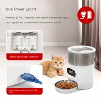 Distributeur automatique de nourriture pour animaux de compagnie intelligent Wifi 4,5L Distributeur de nourriture pour animaux de compagnie intelligent Wifi Double bol Distributeur automatique de nourriture pour chiens