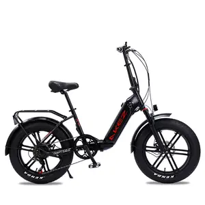 AKEZ 500W步进通过电动脂肪轮胎自行车踏板辅助锂电池低价三骑模型下管位置