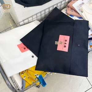 Traje de baño Bolsa de embalaje textil para bikini Bolsa de sobre de impresión personalizada de tela no tejida suave con logotipo, bolso no tejido - Product Image 3