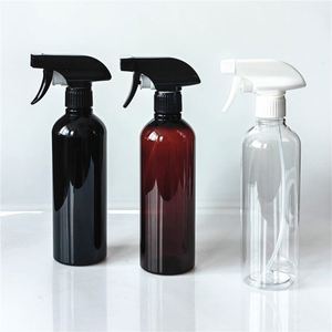 500ml Black Round Shoulder PET Plastic Spray <b>Bottle</b> Empty Cosmetic <b>Bottle</b> Trigger Head - Product Image 6