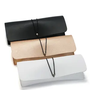 Caja De Lentes正品金色供应商女士折叠定制眼镜盒太阳镜盒皮革眼镜袋