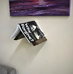 Ferme mural flottant bois Triangle <span class=keywords><strong>livre</strong></span> <span class=keywords><strong>support</strong></span> signet lecture repos <span class=keywords><strong>support</strong></span> <span class=keywords><strong>livre</strong></span> <span class=keywords><strong>de</strong></span> <span class=keywords><strong>cuisine</strong></span> étagère <span class=keywords><strong>de</strong></span> rangement pour nouveau cadeau d'if - Product Image 1