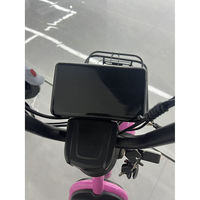 Vélo électrique 14 pouces avec moteur de moyeu arrière 48V, vitesse 30-50 km/h, cadre en acier, 3 vitesses, siège rembourré et amortisseur
