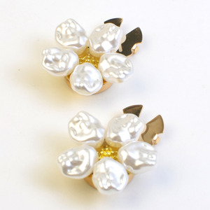 Bouton décoratif en perle de mode pour <span class=keywords><strong>chemise</strong></span>, boutons de manchette, clips de <span class=keywords><strong>col</strong></span> à fleurs, accessoires élégants et décoratifs - Product Image 2