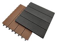 Conception différente platelage extérieur à emboîtement WPC Carrelages de sol Balcon Beau bricolage Carrelage bois Composite