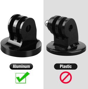 Adaptateur à vis à oreilles en aluminium pour <span class=keywords><strong>Gopro</strong></span> <span class=keywords><strong>Max</strong></span> et pour caméra d'action DJI OSMO pour Hero 10/9/8/7/6/5 Accessoire de montage sur trépied - Product Image 3