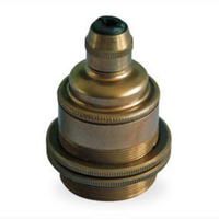 Coupleurs joignant des tubes métalliques filetés Plaques de base de lampe Kit de lampe de bouteille de filetage interne Raccords d'éclairage en laiton