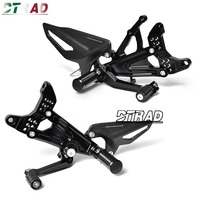Nouveau kit de repose-pieds arrière réglable CNC pour moto DUCATI Panigale V4 V4S V4R SP 2018 2024, repose-pieds pliables en fibre de carbone et alliage d'aluminium