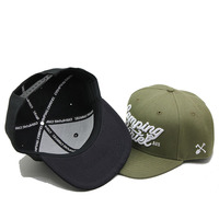 Casquettes Hip Hop Snapback 6 panneaux, chapeaux de sport, broderie personnalisée, patch tissé à bord plat
