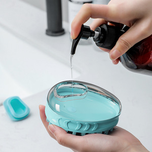 Herramientas DE ASEO manual Pin Productos de limpieza Perro Gato Silicona Cachorro Masaje Ducha Mascota Cepillo de baño con jabón y champú - Product Image 1