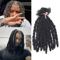 Extensions au crochet 100% cheveux indiens Remy pour hommes, style Afro Rasta Dreads Locs, aspect naturel, double épaisseur, couleurs et tailles personnalisées disponibles