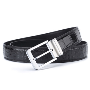 High Quality Mens <strong>Belt</strong> Pin Buckle <strong>Belt</strong> Cinturones Hombre Genuine Leather Crocodile <strong>Belts</strong> for Men - Product Image 2