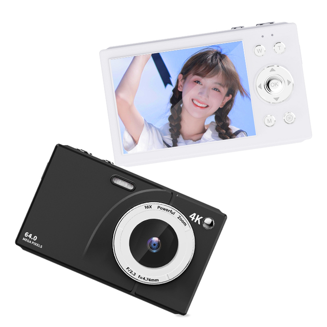 CCD Sensor Digital Video Camera 4K 64MP High Quality Retro Vlogging Selfie Camcorder 16X Zoom