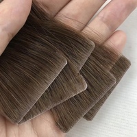Extensions de cheveux en gros en PU, sans couture, double épaisseur, avec bande injectée, cheveux humains vierges Remy, ondulation naturelle, ondulation profonde lâche