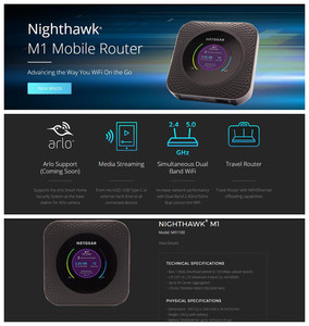 Mở khóa <span class=keywords><strong>NETGEAR</strong></span> M1 Nighthawk mr1100 chúng tôi phiên bản 4G Gigabit LTE di động hotspot Cat16 Wifi <span class=keywords><strong>Router</strong></span> hỗ trợ B1/3/7/8/20/28/38/40/41 - Product Image 5