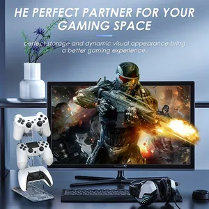 สำหรับผู้ถือที่เก็บ <span class=keywords><strong>PS4</strong></span> PS5สีดำสีขาวที่วางมือถืออเนกประสงค์3ชั้นและที่ใส่หูฟังอุปกรณ์เล่นเกม - Product Image 5