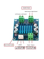 Carte d'amplificateur audio numérique HAZY D-Class haute définition XH-A232, module d'amplification audio TPA3110D2, 30W, 2 sorties