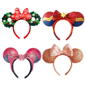 رباط رأس على شكل أذن فأرة للكبار/الأطفال ربطة رأس بترتر مع آذان فأرة حدائق ترفيهية مستوحاة من ميكي - Product Image 1