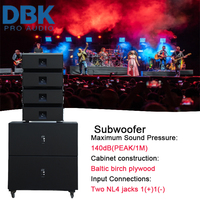 Sistema de Audio Profesional, Altavoz Line Array de Rango Completo Dual de 10 Pulgadas + Subwoofer Dual de 18 Pulgadas, Equipo de Sonido PA para Iglesia